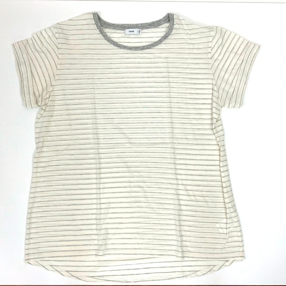 Vince Bundle of 2 Striped T-Shirts Sz S and Sz L - Picture 3 of 8